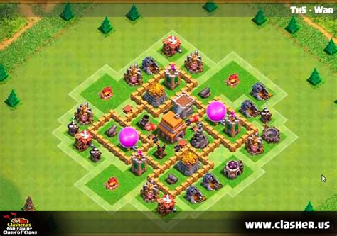 town hall 5 war base